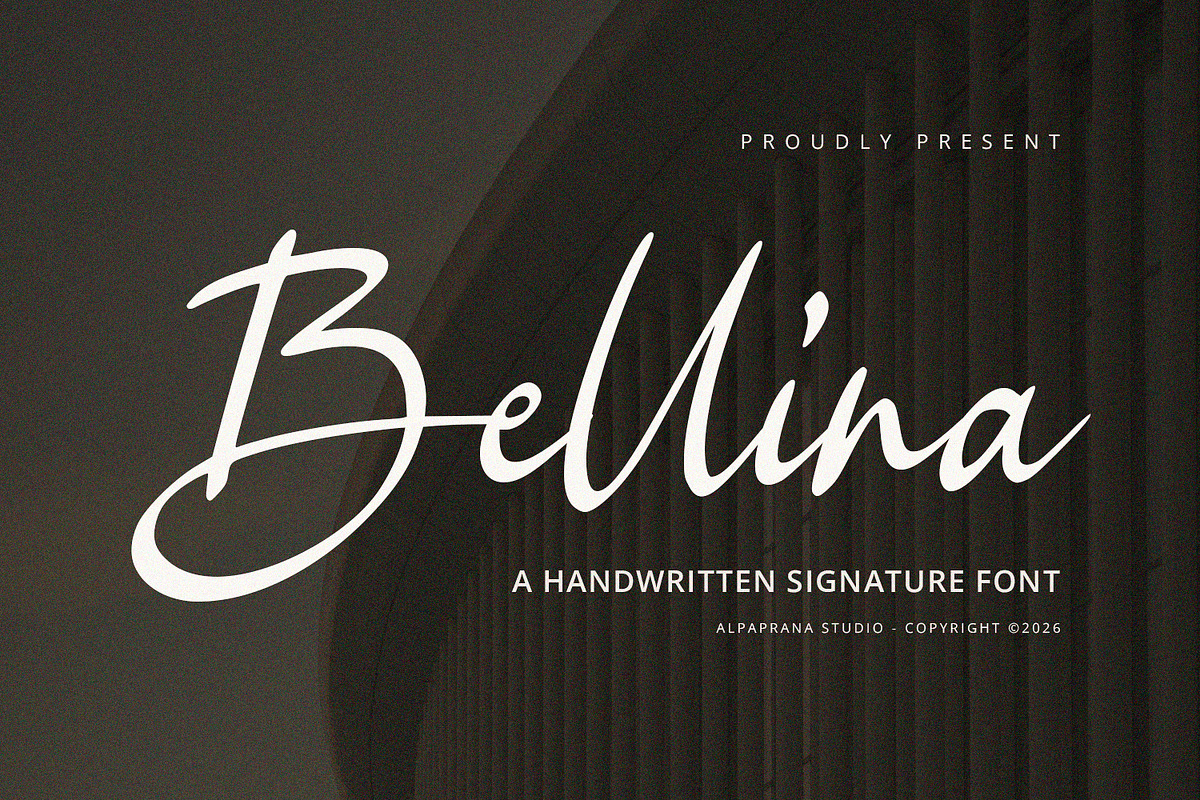 Bellina - Handwritten Font, a Handwritten Font by Alpaprana (Photo 1 of 10)
