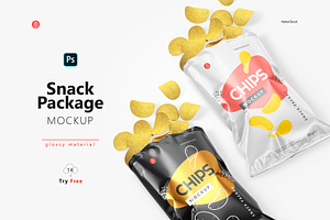 Opened Snack Pack Mockup
