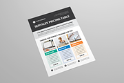 Pricing Table Flyer | Canva & INDD, a Flyer Template by Leaflove (Thumbnail 7 of 8)