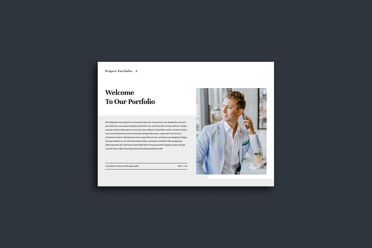 Minimal / Portfolio | Canva, PPTX, a Brochure Template by ArtisticLand (Photo 4 of 18)