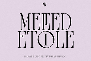 Melted Etoile - Chic Ligature Serif