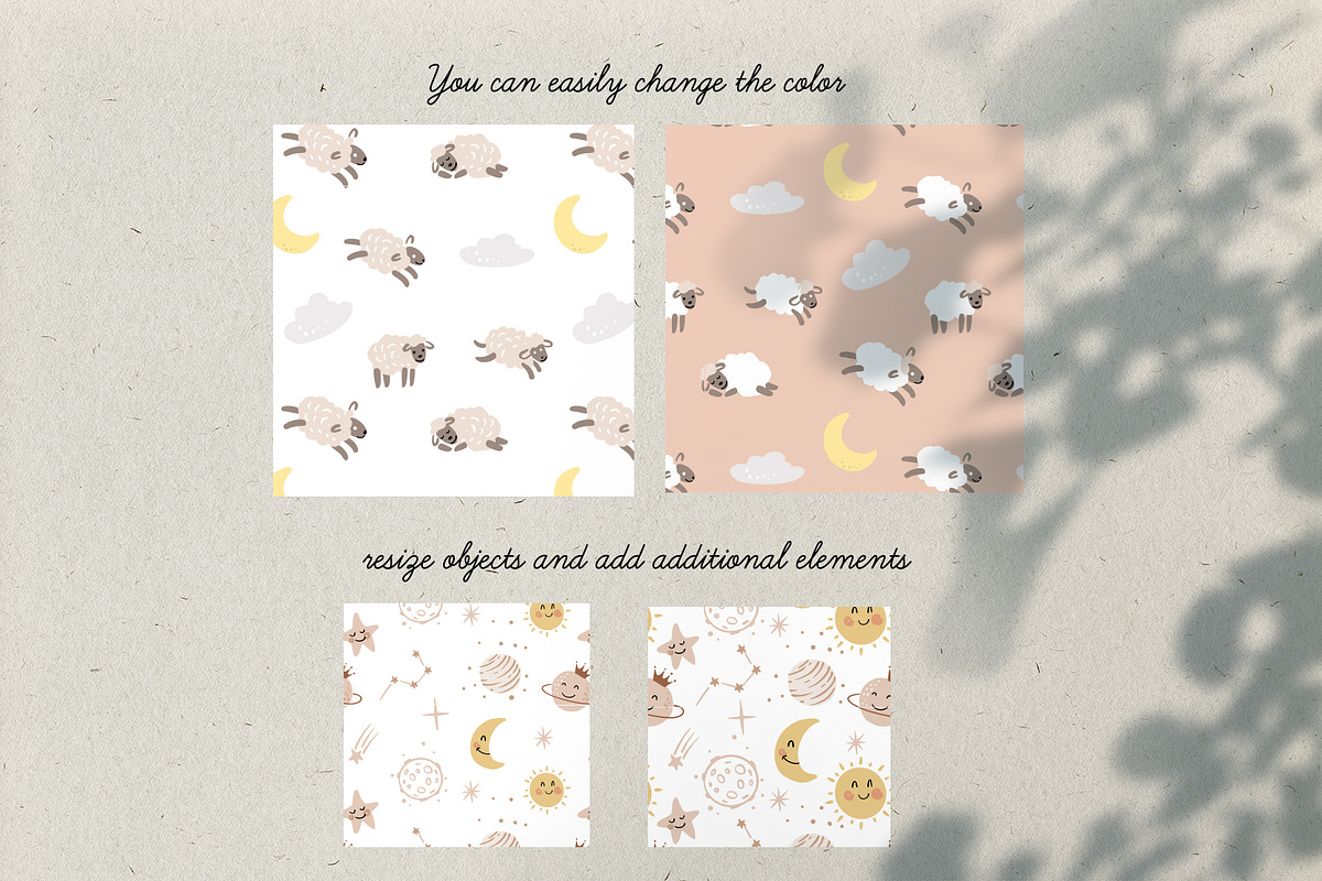 Cute bady seamless patterns., a Pattern Graphic by bioraven (Photo 6 of 7)
