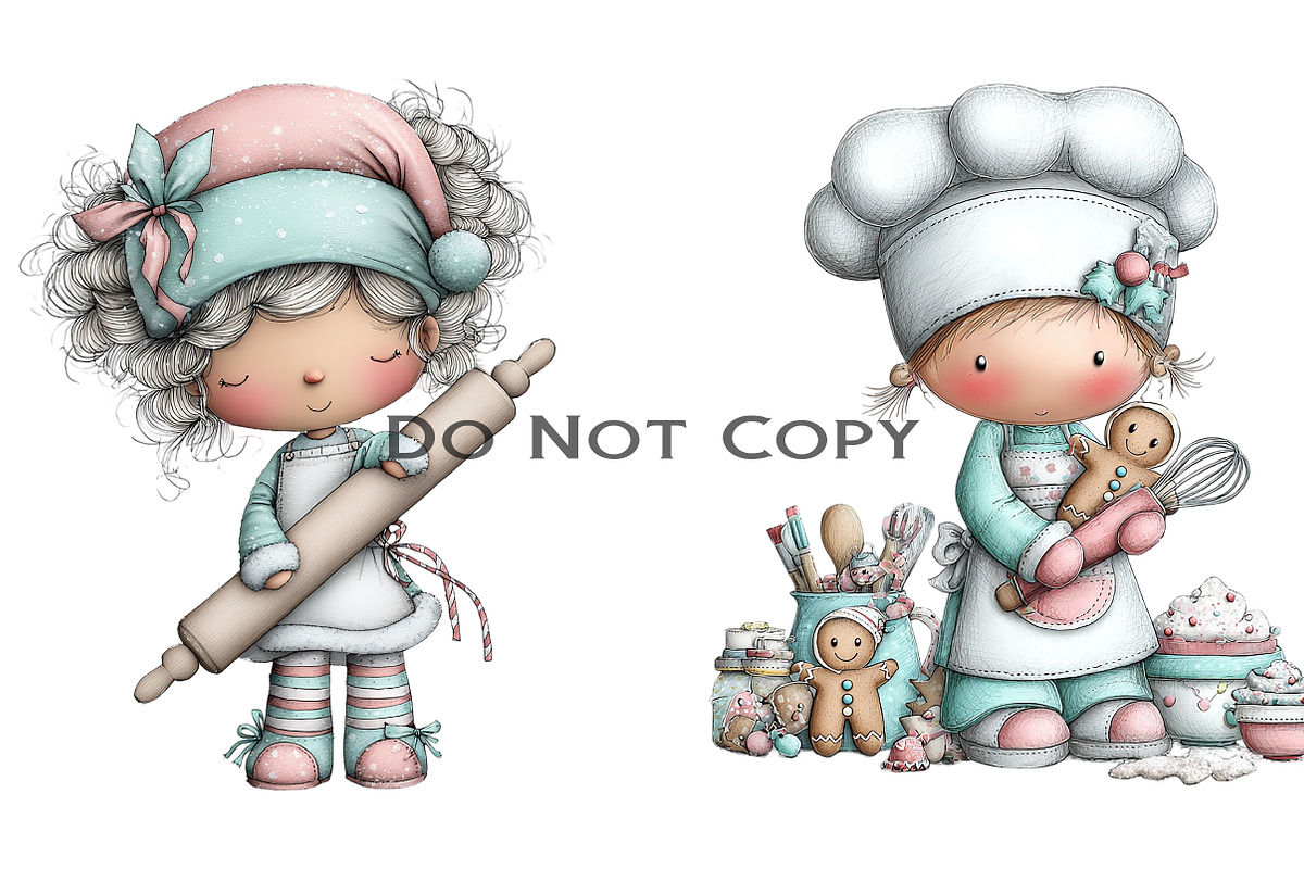 Cute Mrs Claus Clipart, an Illustration by Craft Nest (Photo 6 of 9)
