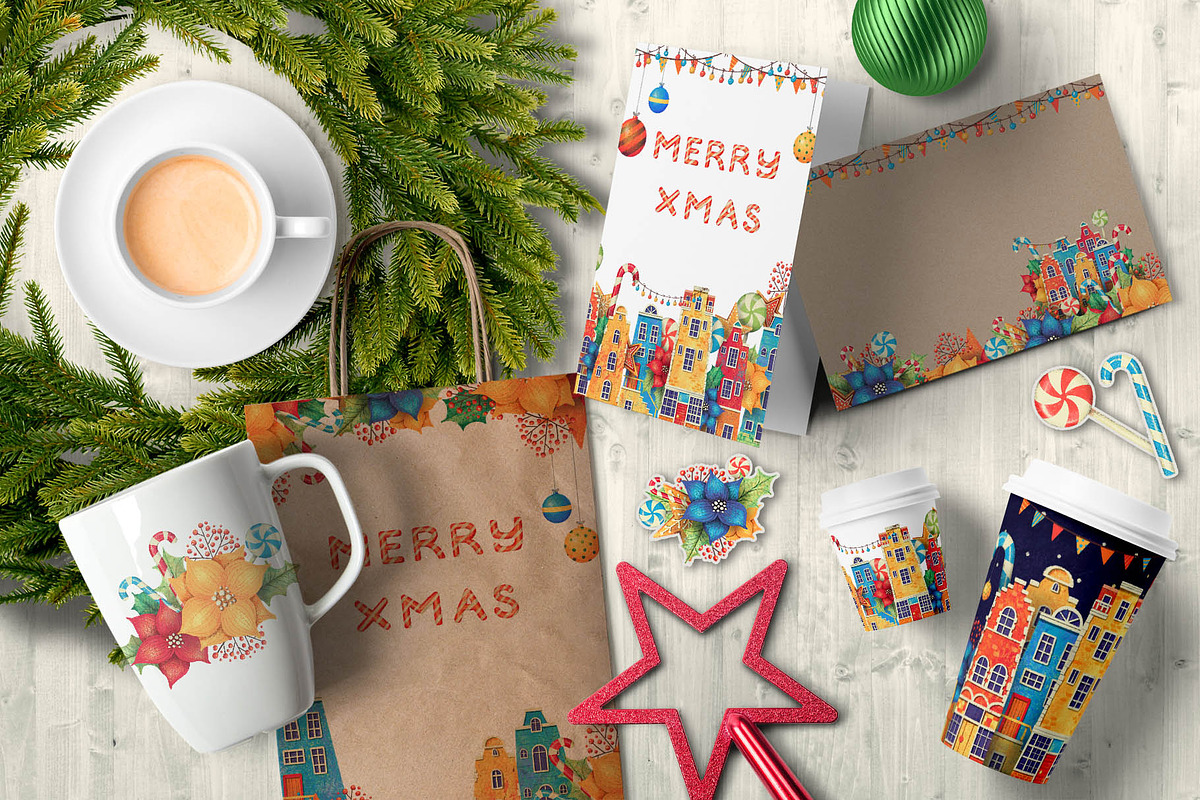 Magical Christmas Street, an Illustration by Daria's Magic World (Photo 2 of 5)