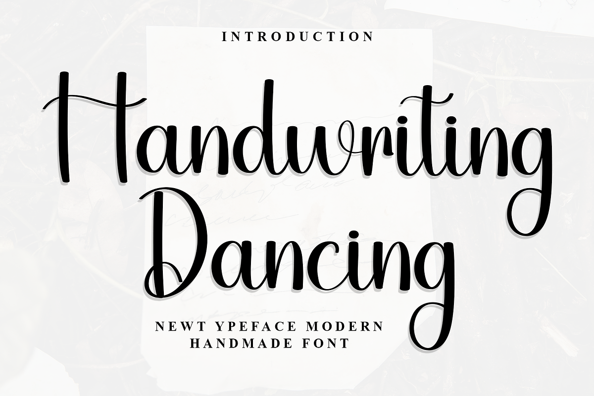 Dancing Handwriting, a Handwritten Font by InermediaSTUDIO (Photo 1 of 8)