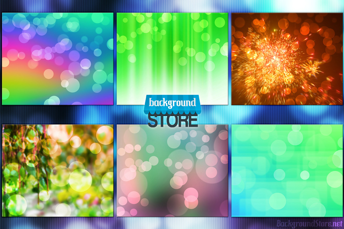 50 Bokeh Backdrops Bundle preview 4