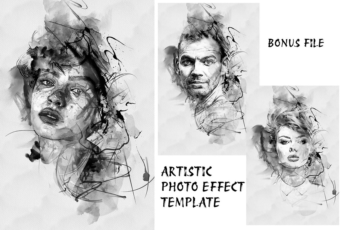 Sketch Tracing Photoshop Action, an Action Add-On by MRI STUDIO (Photo 3 of 19)