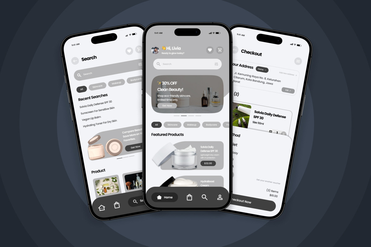 Skintique – Skincare App UI Design, an App Template by twinstd (Photo 4 of 5)
