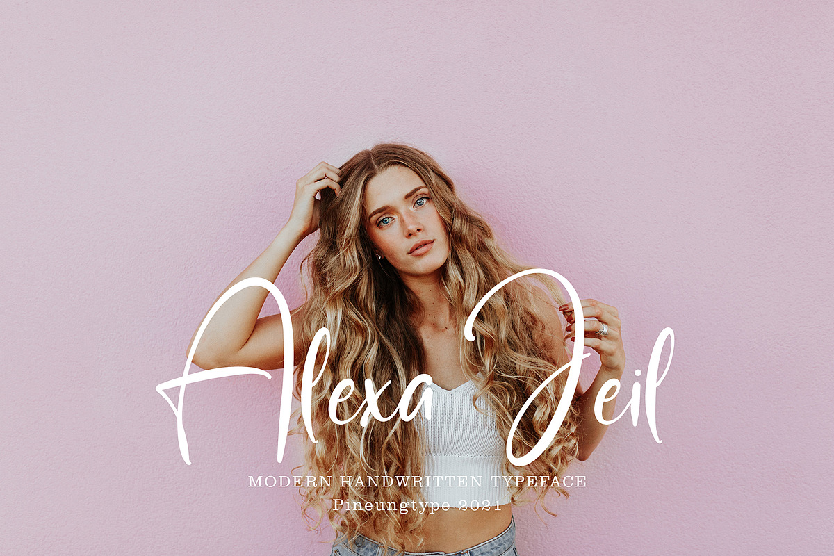Ponha Danila, a Script Font by pineungtype (Photo 6 of 9)
