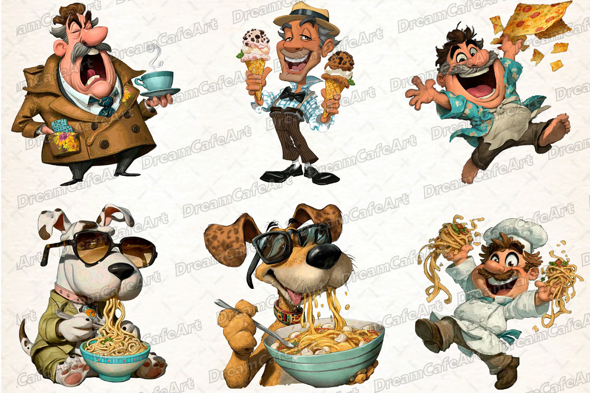 Funny Italian Brainrot Clipart, an Illustration by DreamCafeArt (Photo 7 of 8)