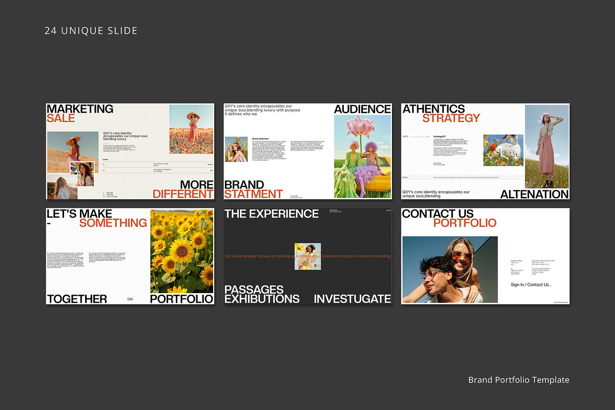 Qxy Brand Portfolio Template, a Presentation Template by Studio Artisan (Photo 9 of 9)