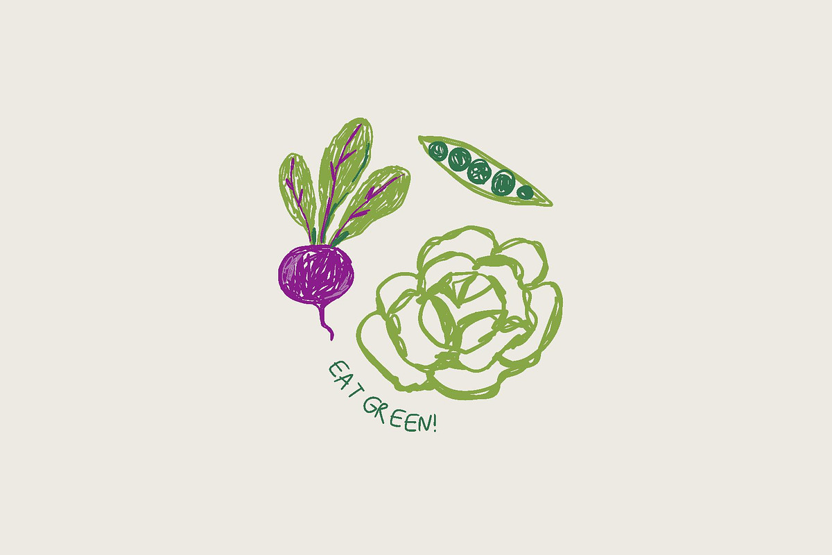 Farmers Market Hand Drawn Clipart, a Food Illustration by Barkova Nadya (Photo 7 of 7)
