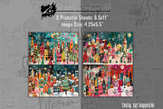 Twinkling Whimsy City, Christmas Kit, a Seasonal Illustration by Digital Art Mahdiseño (Thumbnail 5 of 10)
