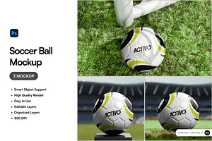 Soccer Ball Mockup, a Merchandise Mockup by SLAB! Design