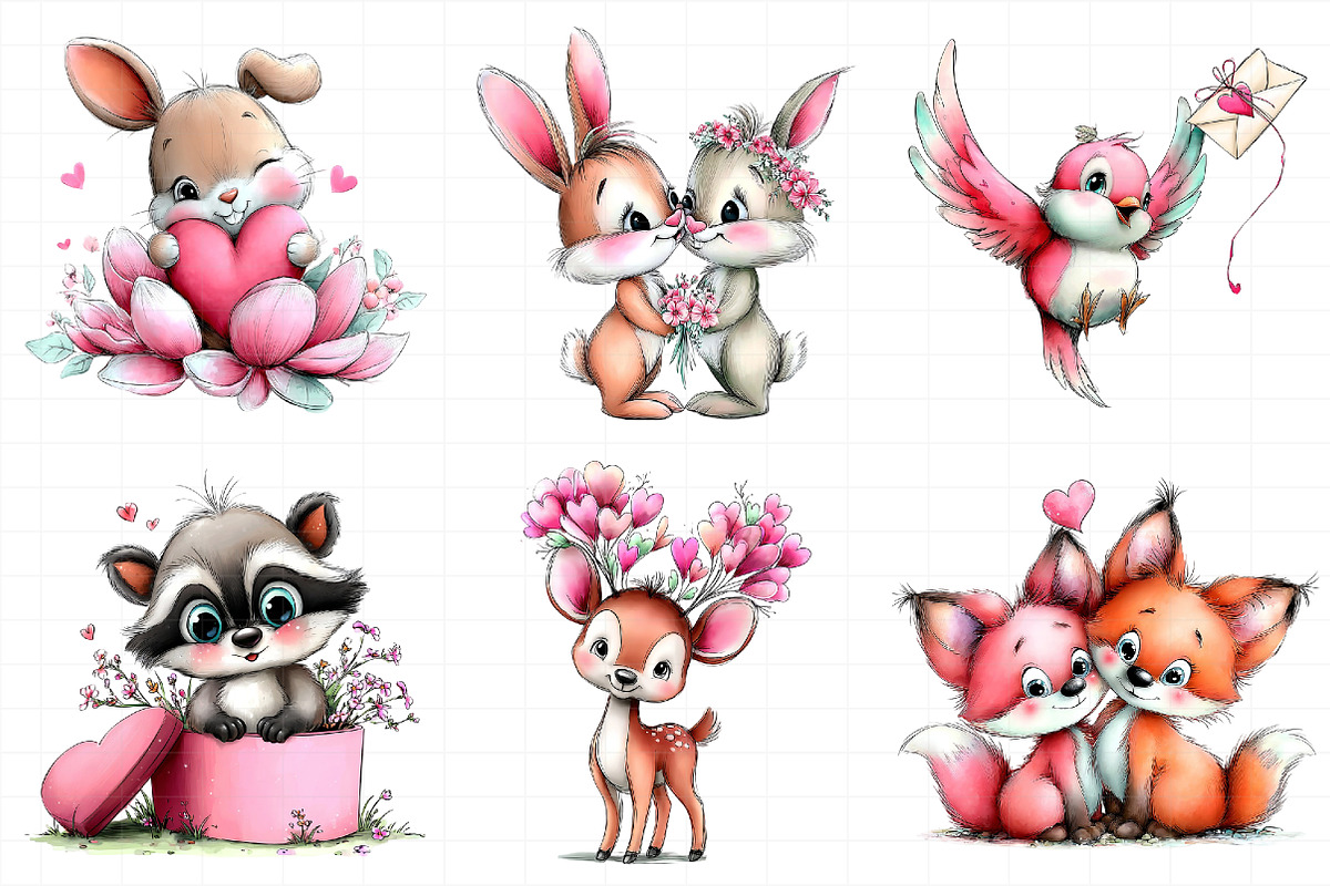 Woodland Romance Clipart, an Illustration by Daily.Designs (Photo 4 of 8)