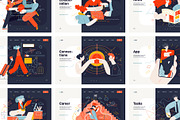 Company, flat web illustrations, a Templates & Theme by Grivina's shop (Thumbnail 19 of 27)