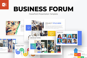 Business Forum PowerPoint Template, a Presentation Template by SlideGrand