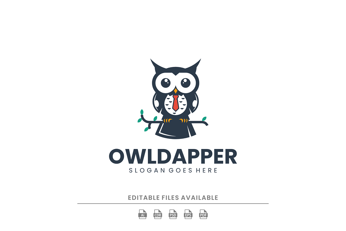 Mascot Silhouette Owl Logo Design, a Branding & Logo Template by Artnivora.Std