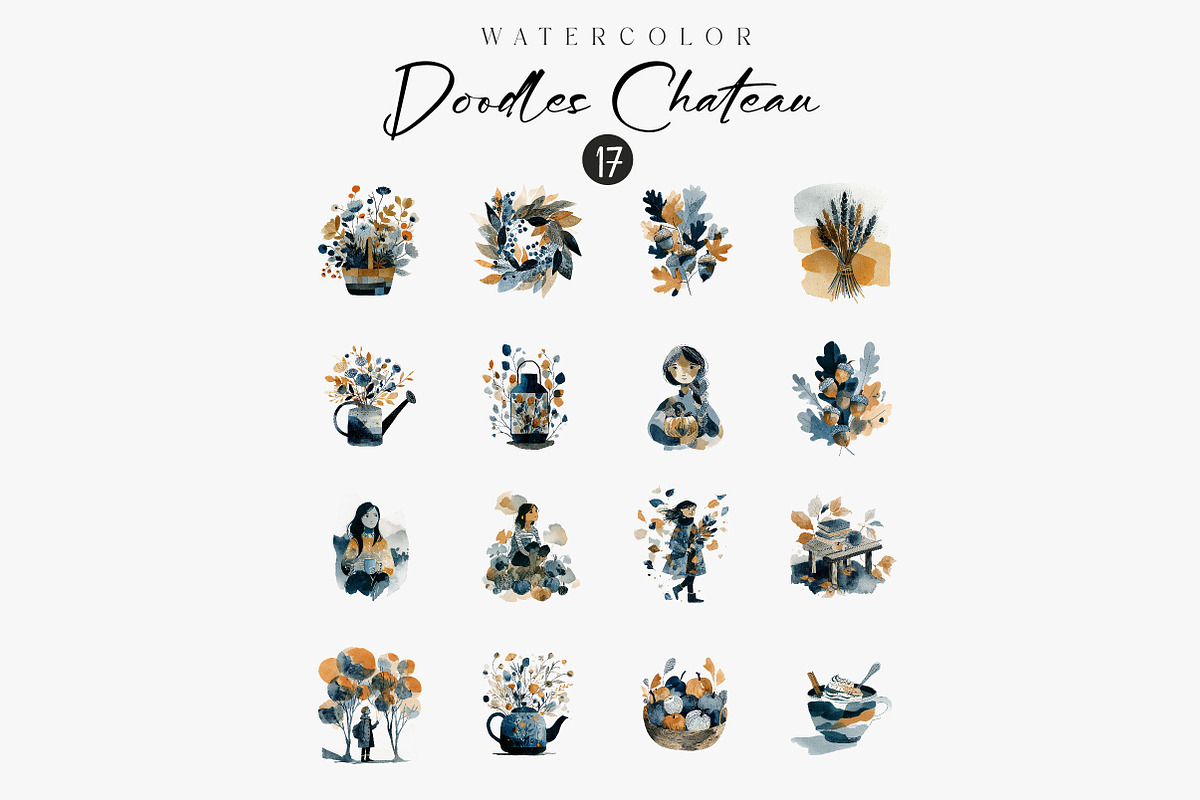 Cozy Autumn Charm Clipart, an Illustration by CreationArt (Photo 3 of 3)