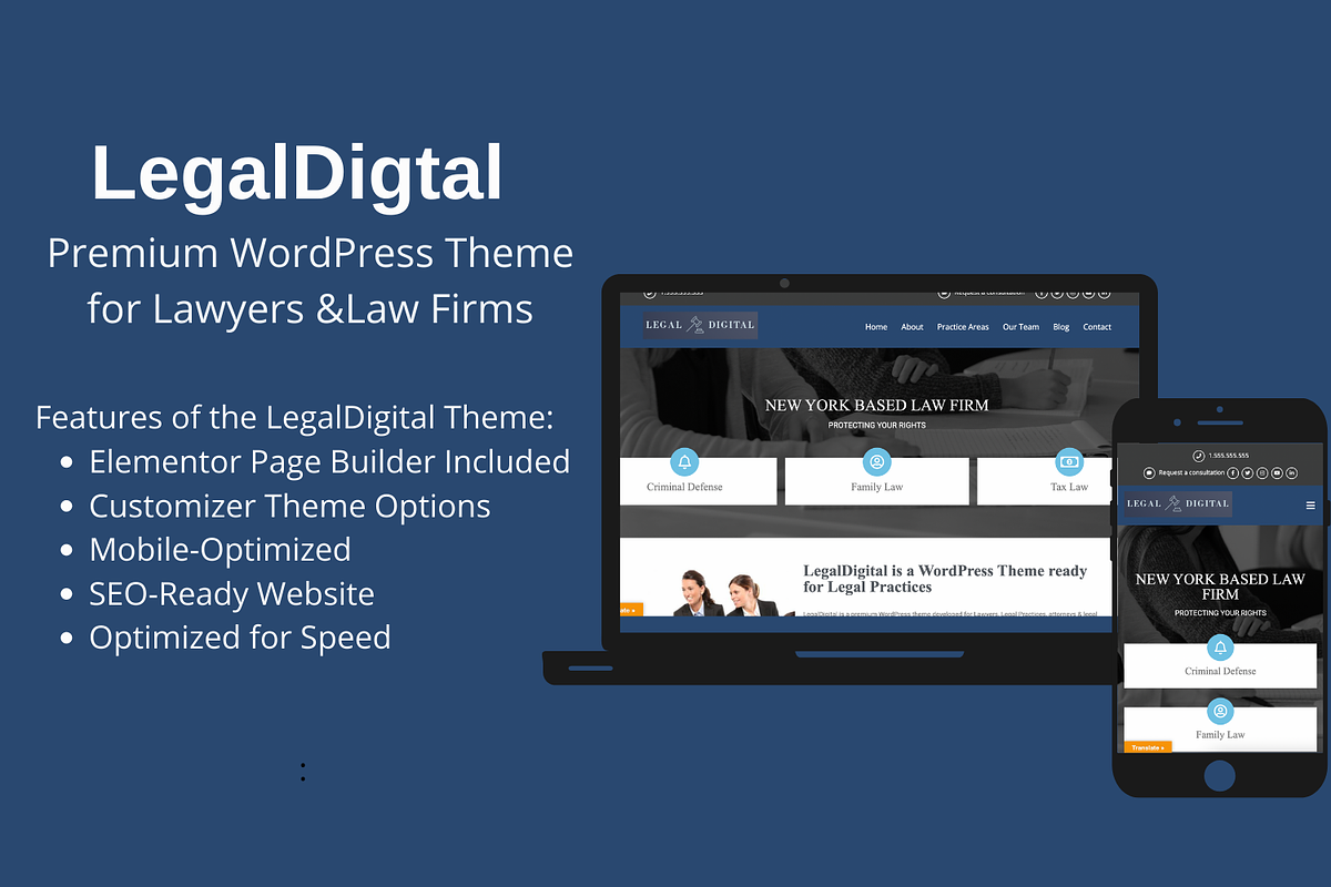 LegalDigital - Legal Wordpress Theme, a WordPress Template by MapilitMedia Inc. (Photo 1 of 3)