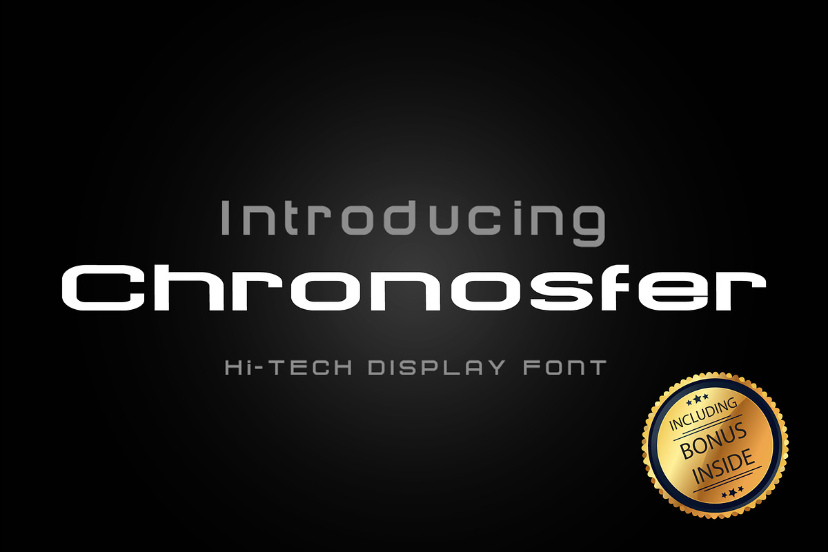CHRONOSFER - Futuristic Space Galaxy, a Serif Font by Anomali Creatype (Photo 1 of 16)