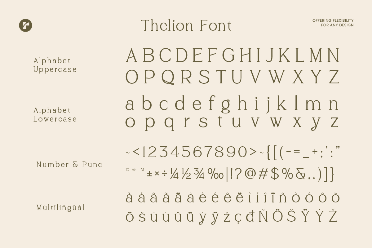 Thelion - Elegant Serif Font, a Serif Font by roomspace creative lab (Photo 11 of 12)