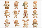 Christmas Gingerbread Man Clipart Bu, an Illustration by Sublimation Artist (Thumbnail 3 of 6)