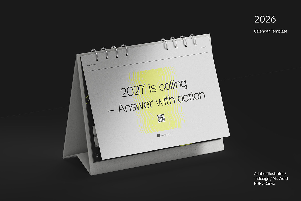2026 Desk Calendar - Repeh preview 4