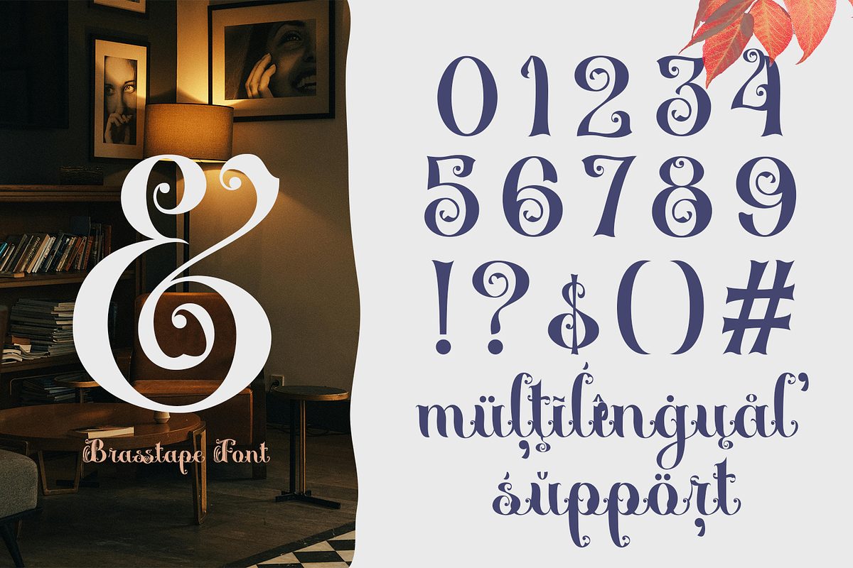 Brasstape Decorative Script, a Blackletter Font by madeDeduk (Photo 6 of 10)