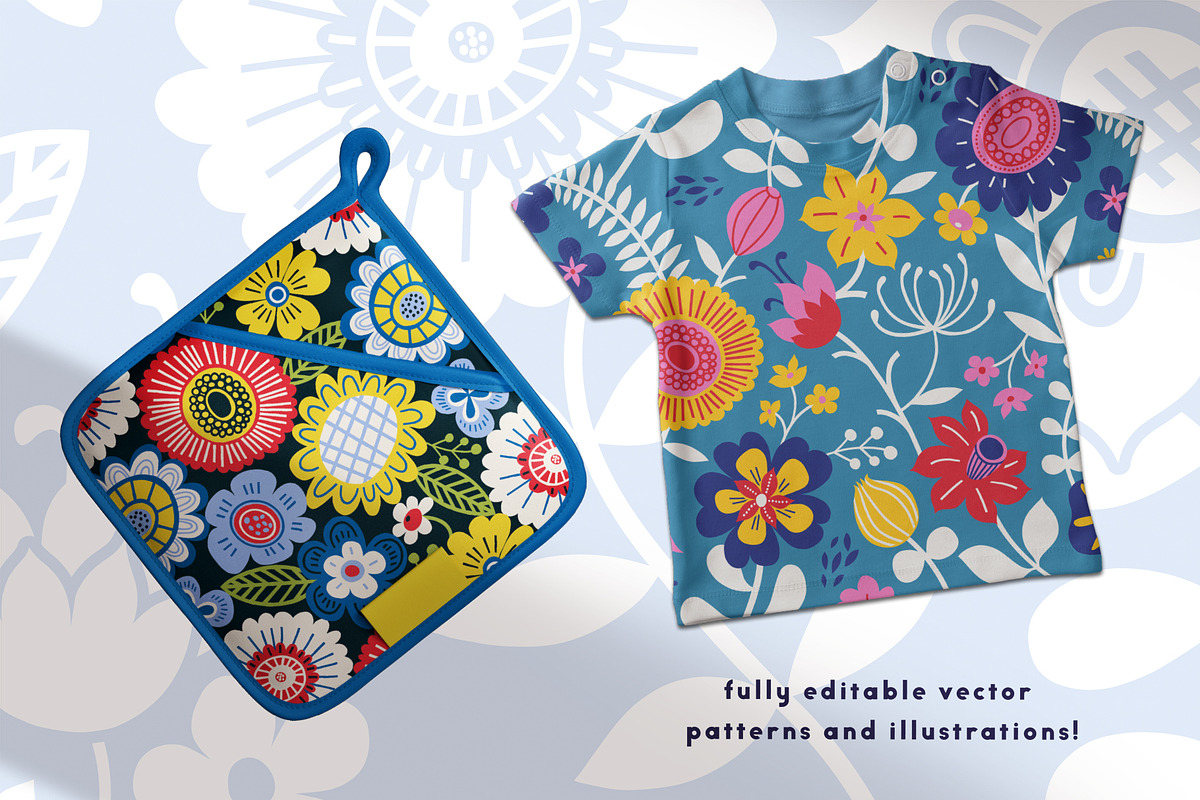 Folky Florals Patterns & Graphics, a Pattern Graphic by rouxsupplyco (Photo 10 of 13)