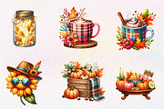Autumn Fall Sublimation Clipart, an Illustration by CreationArt (Thumbnail 4 of 6)