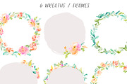Peonia Watercolor Design Set, an Illustration by Angie Makes (Thumbnail 5 of 9)