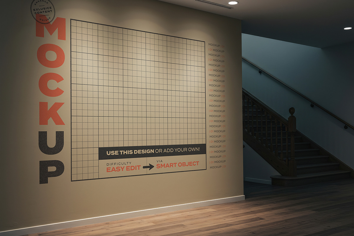 Interior Wall Mockups, a Product Mockup by Luuqas Design (Photo 3 of 3)