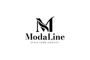 ModaLine Fashion Logo Template, a Branding & Logo Template by SANB (Thumbnail 3 of 3)
