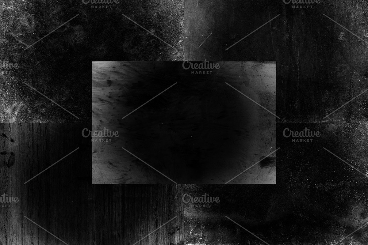 Grunge Vignette Texture Overlays 1 preview 2