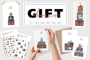GIFT BOXES. Bundle, an Object Illustration by Sasha Moryeva (Thumbnail 1 of 9)