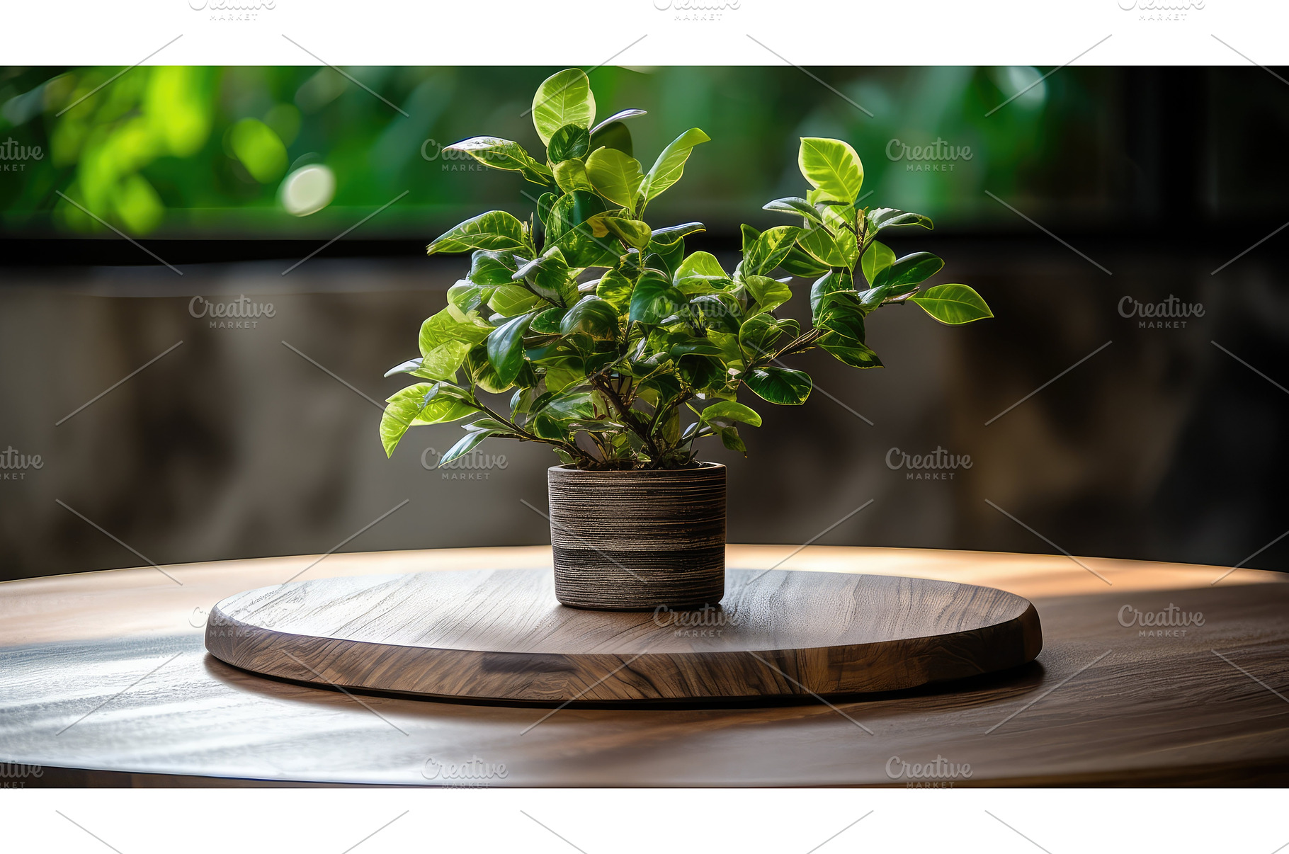 nature wood table plant ai generated, a Nature Photo by pikepicture