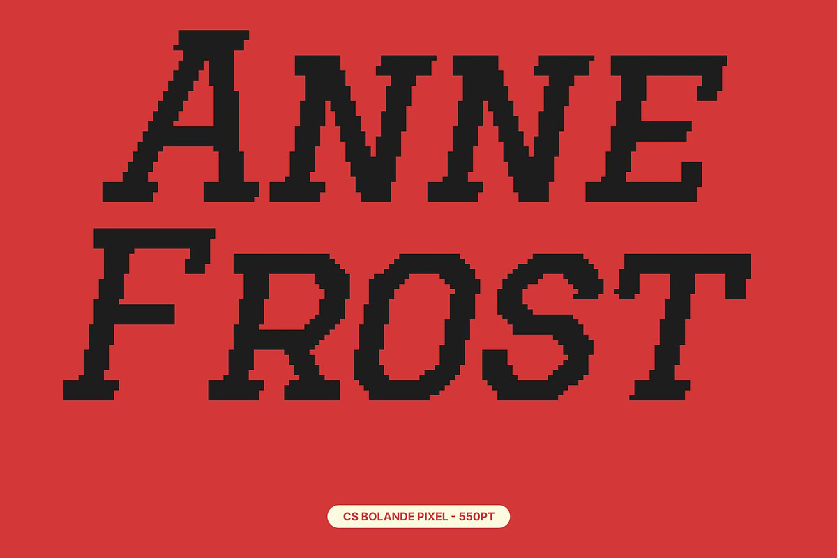 CS Bolande Pixel, a Slab Serif Font by Craft Supply Co. (Photo 4 of 8)