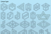 100 impossible figures, an Illustration by Lina_Lisichka (Thumbnail 5 of 11)