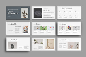 Elegant Minimalist Portfolio, a Presentation Template by ClickPaint_Studio