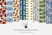 70 New York City seamless pattern, a Pattern Graphic by Poppy Lane Studio (Thumbnail 1 of 10)