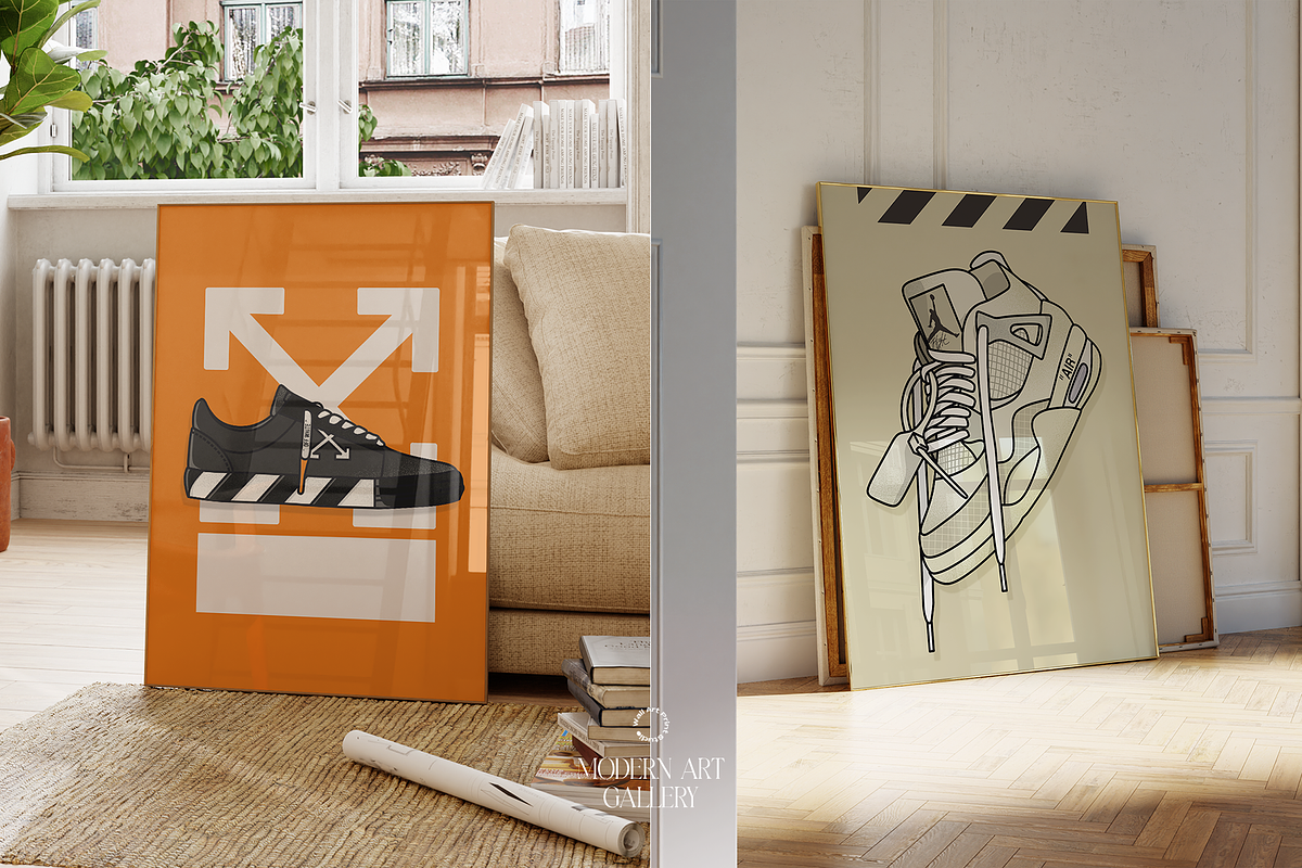Modern Art Gallery 5, a Graphic by Wall Art Print Studio (Photo 12 of 18)