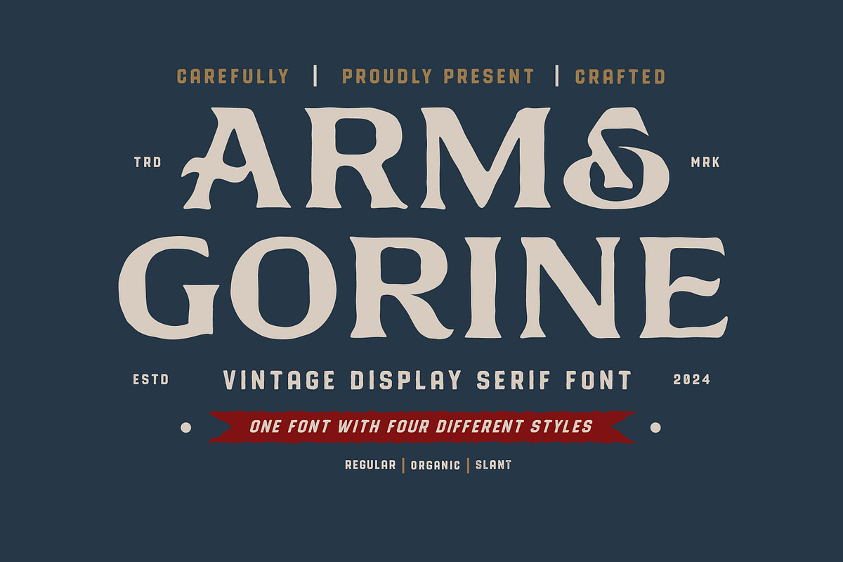 Arm & Gorine - Vintage Display Serif, a Serif Font by Illustraly Design (Photo 1 of 8)