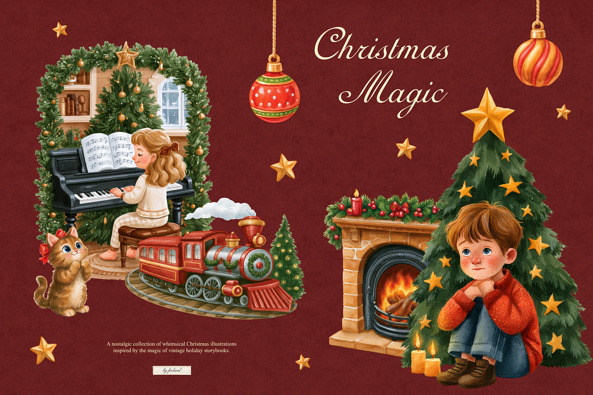 Christmas Fairy Tales Illustrations, a Seasonal Illustration by Feelsoul (Photo 2 of 11)
