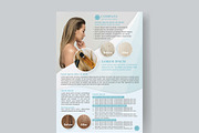 Flyer A4, Beauty Product, light blue, a Flyer Template by TraMyDesign (Thumbnail 2 of 2)