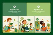 25 Animated Back to School Education, an Education Illustration by Creative Stall (Thumbnail 2 of 4)