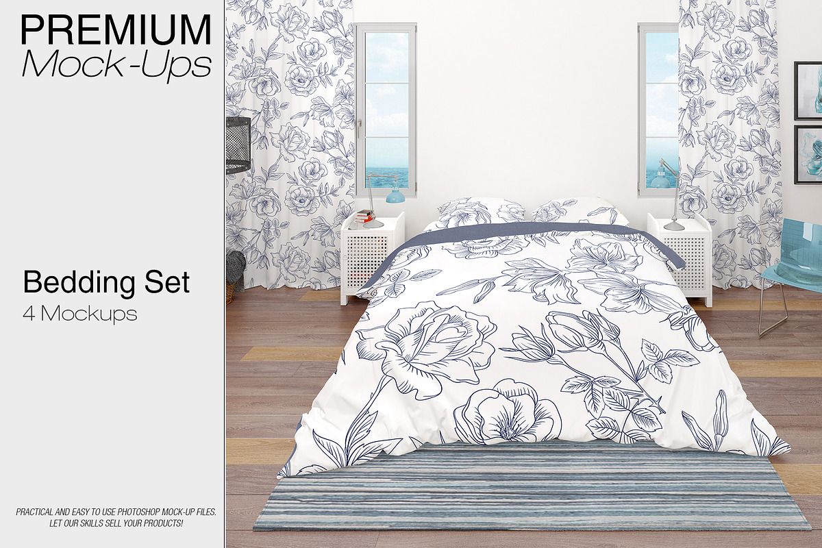 Bed Linens Bundle - 30 Mockups, an Apparel Mockup by mock-ups (Photo 33 of 35)