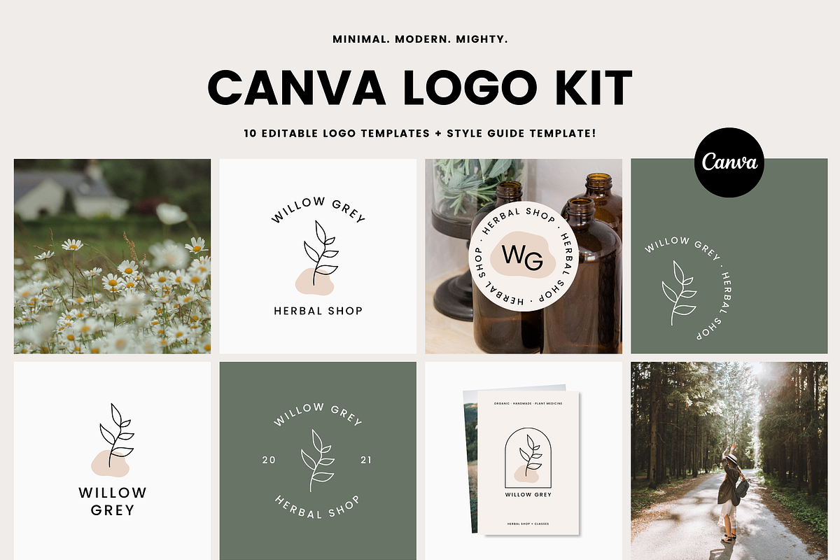 Canva Logo Kit | Botanical Logo, a Branding & Logo Template by Erin Cassidy (Photo 1 of 9)