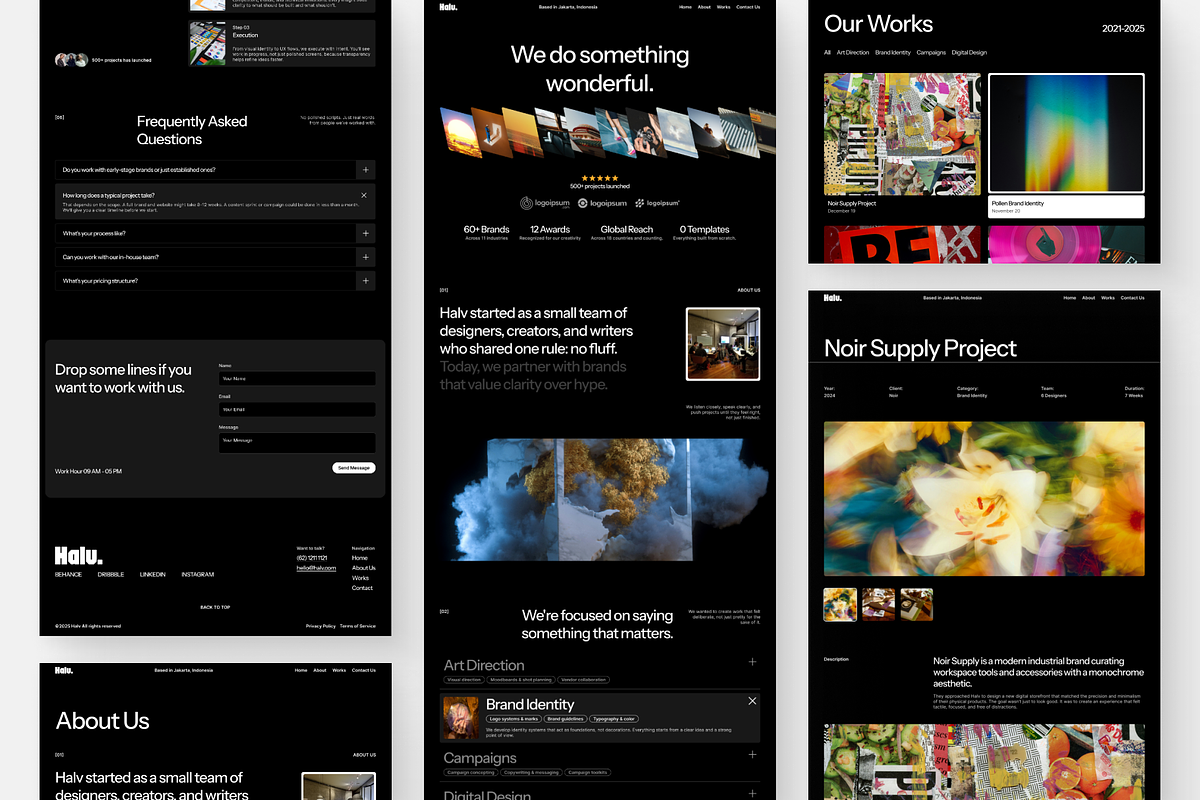 Creative Agency Figma Template, an UI Kit Template by Rozepaars Design (Photo 2 of 3)