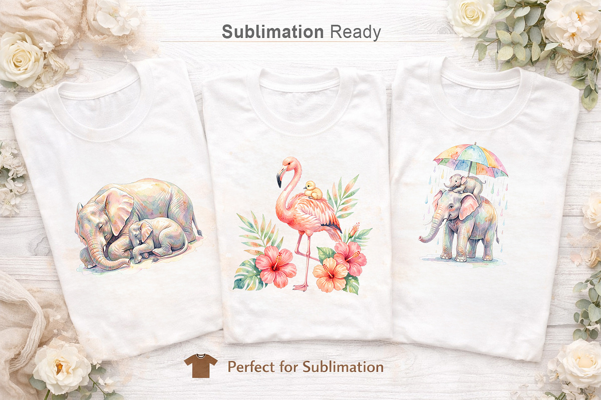 Mother's Day Watercolor Sublimation, an Illustration by Artnoy (Photo 6 of 8)